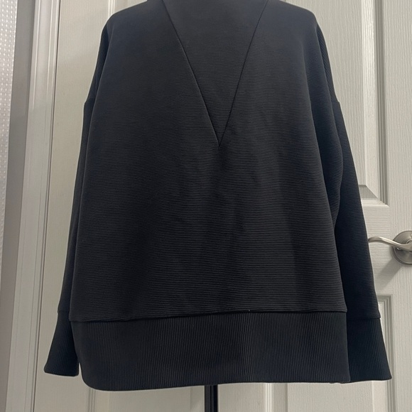 Shambhala Black Funnel Neck Relaxed Fit Active Wear Top Sz L - Picture 7 of 13